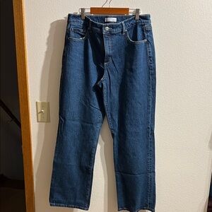 LOFT Women's Straight Leg Blue Jeans